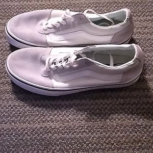Women's van's size 10 light teal and grey